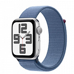 MKNY3LL/A Apple Watch SE GPS, 40mm Silver Aluminium Case with Abyss Blue Sport Band