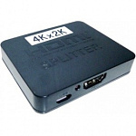 ORIENT HDMI 4K Splitter HSP0102HL, 1-2, HDMI 1.4/3D, UHDTV 4K3840x2160/HDTV1080p/1080i/720p, HDCP1.2, питание от USB, пластик.корпус 30103