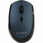 Gembird MUSW-354-B Мышь беспроводная, синий, бесш.клик, soft touch, 3кн.+колесо-кнопка, 2400DPI, 2,4ГГц