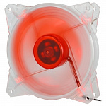 CROWN Вентилятор для компьютерного корпуса CMCF-12025S-1210 120*120*25мм;Красный 4LED;1500 об/мин;35CFM;20Дб;Подшипник скольжения;3pin+MOLEXпапа-мама 40+10см