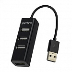 Perfeo USB-HUB 4 Port, PF-HYD-6010H Black чёрный