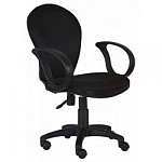 Бюрократ CH-687AXSN/#B Кресло черный пластик, черная ткань JP-15-2 664013