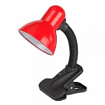 ЭРА C0041425 Настольный светильник N-102-E27-40W-R красный на прищепке
