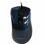 Gembird MOP-415-B Мышь, USB, синий, 3кн.+колесо-кнопка, 2400DPI кабель 1.4м