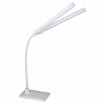 Camelion KD-794 C01 белый LED Свет-к наст.,10 Вт, 2 плаф.,230В, сенс.вкл-е, 4 ур.ярк,4000К