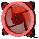 CROWN Вентилятор для компьютерного корпуса CMCF-12025S-1230 120*120*25мм;Красное LED кольцо;1500 об/мин;35CFM;20Дб;Подшипник скольжения;3pin+MOLEXпапа-мама 40+10см