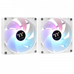 Кулер для компьютерного корпуса, Thermaltake, CT140 ARGB Sync PC Cooling Fan, CL-F154-PL14SW-A, ARGB 140мм вентилятор, 500-1000 об.мин, 4pin PWM/3pin ARGB, 77.37CFM, 30.5 dBA, 140x140x25мм, Белый