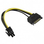 ORIENT C512, Переходник питания для PCI-Ex видеокарт SATA 15pin M - 6pin