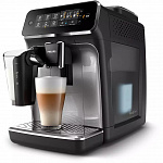 Кофемашина Philips/ Автоматическая кофемашина Philips серии 3200 с встроенным капучинатором LatteGo, автоматическое приготовление 5 напитков. Цвет - матовый черный / серебристый, материал корпуса - пл