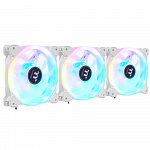 Вентилятор для корпуса Thermaltake SWAFAN 12 RGB White TT Premium Edition CL-F145-PL12SW-A 120x120x25mm, 500-2000rpm, 36,5 dBA, 54,85 CFM, LED softwar