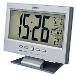 Perfeo Часы-будильник "Set", серебряный, PF-S2618 время, температура, дата
