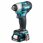 Makita TW161DWAE Гайковерт акуд TW161DWAE 12В,2х2Ач Li-ion,0-3600\0-2000у\м,165Нм, квадрат 1/2",1.1кг,чем,подсв,M8-M16