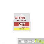 EasyPrint CLI-521Y Картридж IC-CLI521Y для Canon PIXMA iP4700/MP540/620/980/MX860, желтый, с чипом