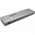 ORIENT HDMI 4K Splitter HSP0108H-2.0, 1-8, HDMI 2.0/3D, UHDTV 4K/ 60Hz 3840x2160/HDTV1080p, HDCP2.2, EDID управление, RS232 порт, IR вход, внешний БП 5В/3А, метал.корпус 30467