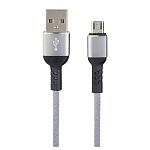 PERFEO Кабель USB2.0 A вилка - Micro USB вилка, серый, длина 1 м., бокс U4806