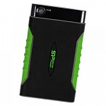 Silicon Power Portable HDD 1Tb Armor A15 SP010TBPHDA15S3K USB3.0, 2.5", Shockproof, black-green