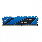 Память DIMM DDR4 8Gb PC25600 3200MHz CL16 Netac 1.2V blue с радиатором RTL NTSDD4P32SP-08B