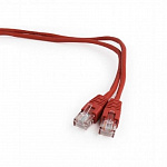 Патч-корд UTP Cablexpert PP12-0.5M/R кат.5e, 0.5м, литой, многожильный красный