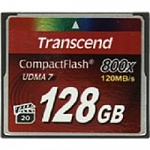 Compact Flash 128Gb Transcend, High Speed TS128GCF800 800-x