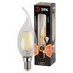 ЭРА Б0043436 F-LED BXS-5W-827-E14 Лампа ЭРА филамент, свеча на ветру, 5Вт, тепл, E14