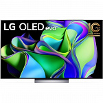 LG 77" OLED77C3RLA.ARUB темно-серый/серебристый Ultra HD 120Hz DVB-T DVB-T2 DVB-C DVB-S2 USB WiFi Smart TV