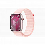 Apple Watch Series 9 GPS + Cellular 45mm Pink Aluminium Case with Light Pink Sport Loop MRPF3ZA/A