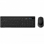 Клавиатура + мышь Genius Smart KM-8230 BLACK USB,1 мини-ресивер на оба устройства,104 кл кнопка SmartGenius, мембранная,800-1600 DPI 31340015408