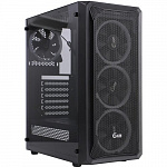 Powercase CMIZB-L4 Корпус Mistral Z4 Mesh LED, Tempered Glass, 4x 120mm 5-color fan, чёрный, ATX CMIZB-L4