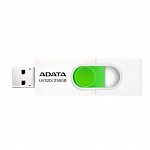 Флеш Диск A-DATA 256GB AUV320-256G-RWHGN UV320, USB 3.2, белый/зеленый