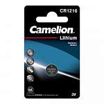 Camelion CR1216 BL-1 CR1216-BP1, батарейка литиевая,3V