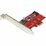 ORIENT A1061S-M2, Контроллер PCI-Ex1 v2.0, SATA3.0 6Gb/s, 2-port int: SATA M.2 + SATA, ASM1061 chipset, oem 30289