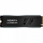Твердотельный накопитель/ ADATA SSD LEGEND 970, 1000GB, M.222x80mm, NVMe 2.0, PCIe 5.0 x4, 3D NAND, R/W 9500/8500MB/s, IOPs 1 300 000/1 400 000, TBW 700, DWPD 0.38, with Heat Sink 5 лет