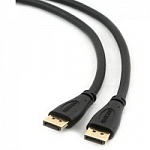Кабель DisplayPort Gembird/Cablexpert, v1.2 скорость передачи до 21.6Гбит/с, 1.8м, 20M/20M, черный, экран CC-DP2-6
