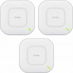 Точка доступа/ ZYXEL NebulaFlex NWA210AX pack 3 pcs hybrid access points, WiFi 6, 802.11a / b / g / n / ac / ax 2.4 and 5 GHz, MU-MIMO, 4x4 antennas, up to 575 + 2400 Mbps, 1xLAN 2.5GE, 1xLAN GE,