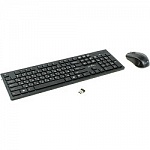 Клавиатура + мышь Oklick 250M Black USB беспроводная slim 997834