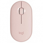 910-005717 Мышь Logitech Pebble M350 розовый оптическая 1000dpi silent беспроводная BT USB для ноутбука 3but