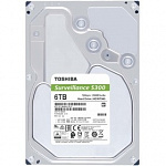 6TB Toshiba Surveillance S300 HDWT360UZSVA SATA 6.0Gb/s, 7200 rpm, 256Mb buffer, 3.5" для видеонаблюдения