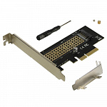 ORIENT C300E, Переходник PCI-E 4x-M.2 M-key NVMe SSD, тип 2230/2242/2260/2280, планки крепления в комплекте 31100