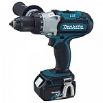 Makita DDF451RFE Дрель аккумуляторная DDF451RFE 18В,2х3Ач Li-ion,БЗП-13мм,0-300\600\1700об\м,80\40Нм,2.1кг,чем