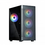 Корпус Zalman i4 TG Black Mid Tower ATX/micro ATX/mini-ITX , без БП, Steel, ABS, Tempered Glass, 4x120mm FAN RGB