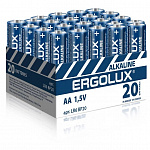 Ergolux.. LR6 Alkaline BP20 LR6 BP20, батарейка,1.5В 20 шт. в уп-ке