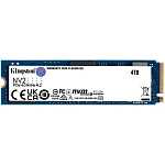 Твердотельный накопитель/ Kingston SSD NV2, 4000GB, M.222x80mm, NVMe, PCIe 4.0 x4, 3D TLC, R/W 3500/2800MB/s, TBW 1280, DWPD 0.3 3 года