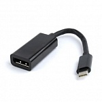 Cablexpert Переходник USB Type-C/DisplayPort, 15см, пакет A-CM-DPF-01
