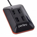Perfeo USB-HUB 4 Port, PF-VI-H028 Black чёрный PF_A4527