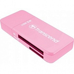Устройство чтения/записи флеш карт Transcend RDF5, SD/microSD, USB 3.0, Розовый TS-RDF5R