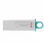 Kingston USB Drive 64GB DataTraveler Exodia USB 3.2 gen.1, белый+бирюзовый