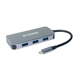 D-Link DUB-2335/A1A Док-станция с разъемом USB Type-C, 3 портами USB 3.0, 1 портом USB Type-C/PD 3.0, 1 портом HDMI и 1 портом Gigabit Ethernet