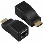 ORIENT HDMI 2.0 extender VE042, удлинитель до 30 м по витой паре, FHD 1080p/3D Ultra HD 4K до 5 м, HDCP, подключается 1 кабель UTP Cat5e/6, не требуется внешнее питание 30042