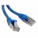 Hyperline PC-LPM-STP-RJ45-RJ45-C5e-3M-LSZH-BL Патч-корд F/UTP, экранированный, Cat.5е, LSZH, 3 м, синий
