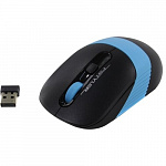 A-4Tech Мышь Fstyler FG10 черный/синий оптическая 2000dpi беспроводная USB 1147565